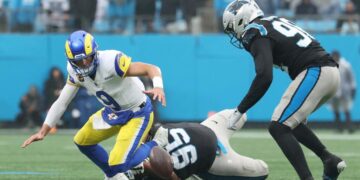 Rams’ six-game winning streak ends in stunning loss to Carolina Panthers