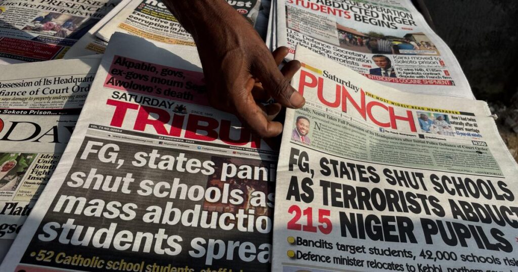 Number of children abducted in Nigerian school attack rises to more than 300