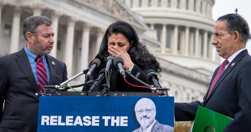 Khashoggi’s widow and Democrats demand release of call transcript with Trump and Saudi crown prince