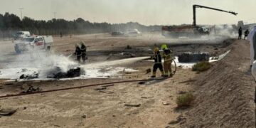 Indian fighter jet crashes during a demonstration flight at Dubai Air Show, killing the pilot