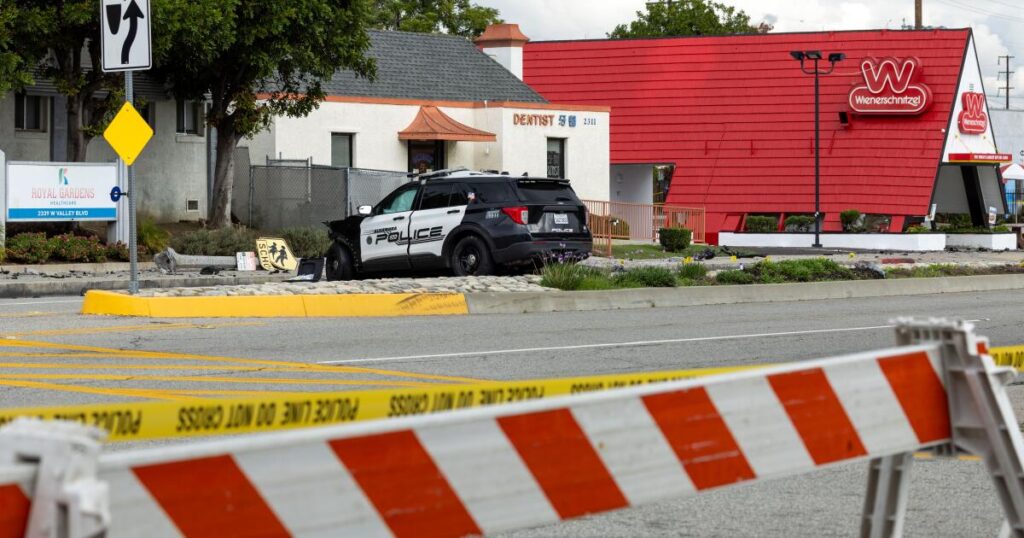 Suspect in car chase crash that killed an Alhambra police officer and a passenger arrested