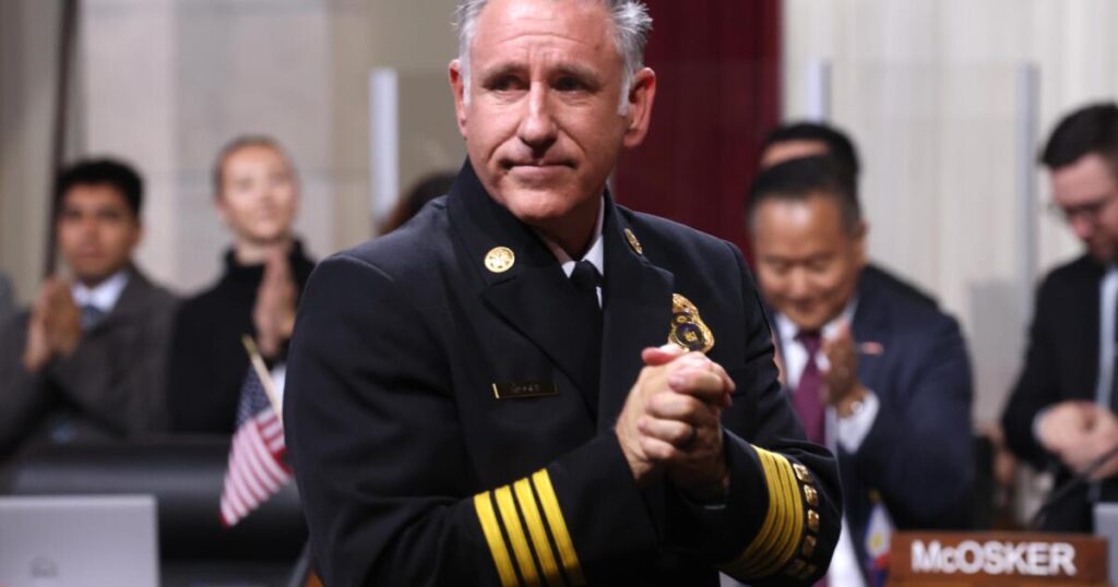 New LAFD chief slams media ‘smear’ of firefighters who battled Palisades fire