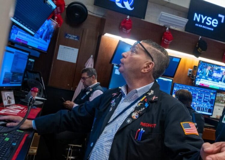 Stocks drop after another jarring day as worries about high prices dog Nvidia, bitcoin