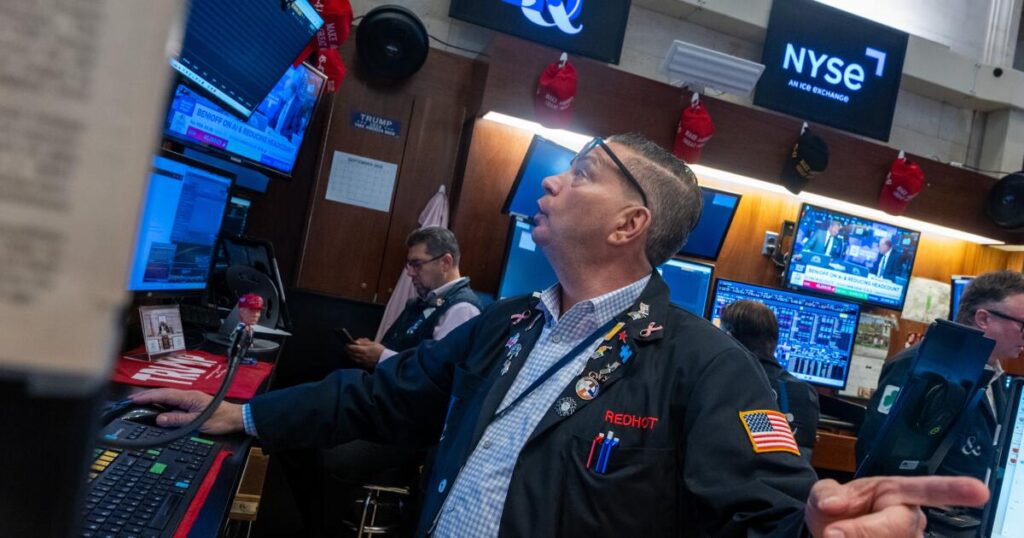 Stocks drop after another jarring day as worries about high prices dog Nvidia, bitcoin