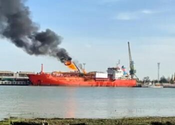 Drone strikes Turkish tanker in Ukraine’s Odesa, where U.S. natural gas will go