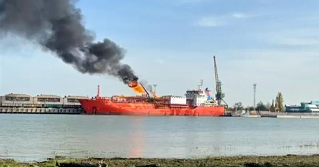 Drone strikes Turkish tanker in Ukraine’s Odesa, where U.S. natural gas will go