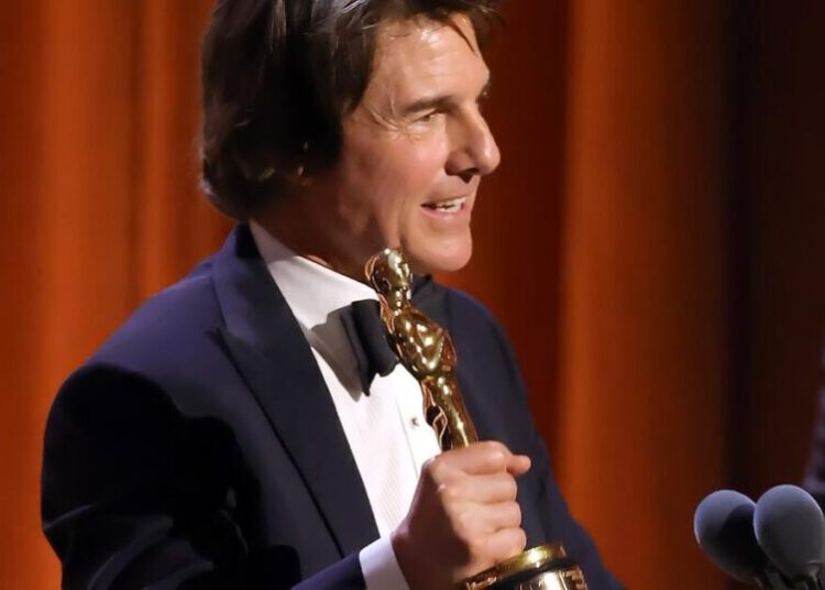 Tom Cruise accepts honorary Oscar: ‘Making films is not what I do. It’s who I am’