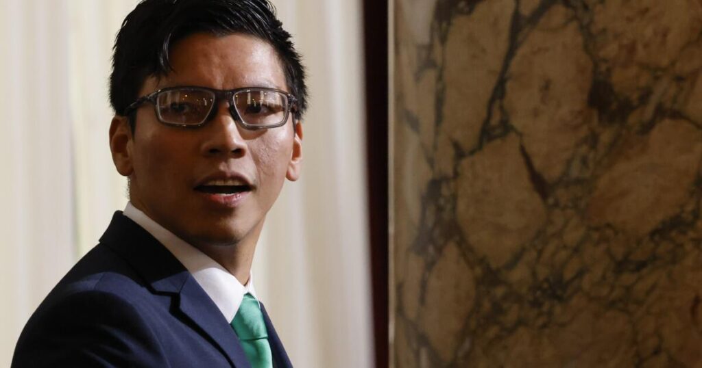 L.A. city controller’s race gets ruff, as a candidate targets Kenneth Mejia’s corgis