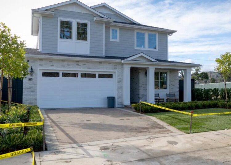 The first home has been rebuilt in the wake of the Palisades Fire