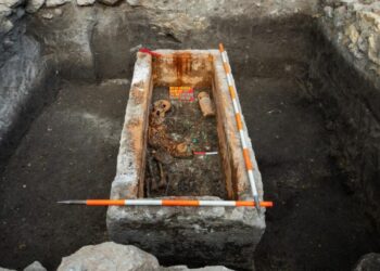 Archaeologists lift the lid on a 1,700-year-old Roman sarcophagus hidden beneath Budapest
