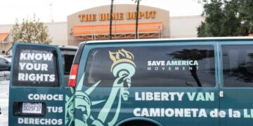 This connected coalition is watchdogging L.A. immigration raids, driving ‘Liberty Vans’