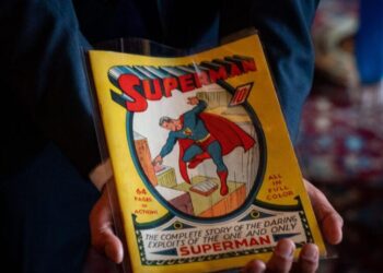 ‘Superman’ comic found in a California attic sells for record $9.12 million at auction