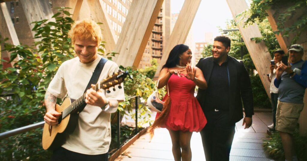 How Ed Sheeran ended up crashing somebody’s proposal in New York