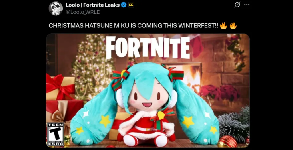 Winter Miku Fortnite Leak