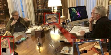 What we know about the creepy photo Jeffrey Epstein had of a lounging woman on his desk