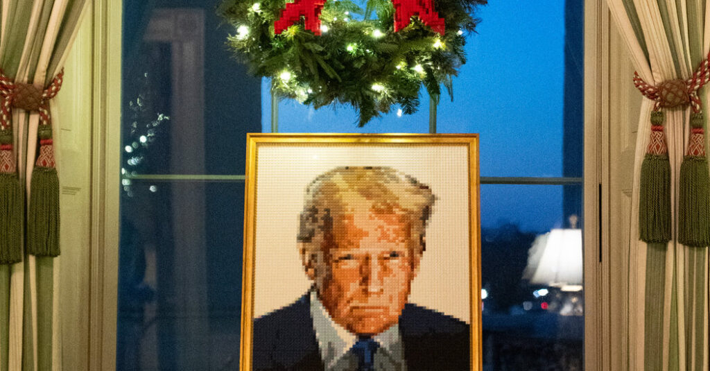 This Year, a Smaller Red-and-Green Christmas at the White House