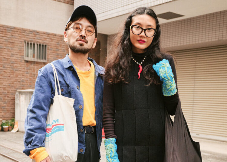 Beaded Gloves and Vintage Work Wear
