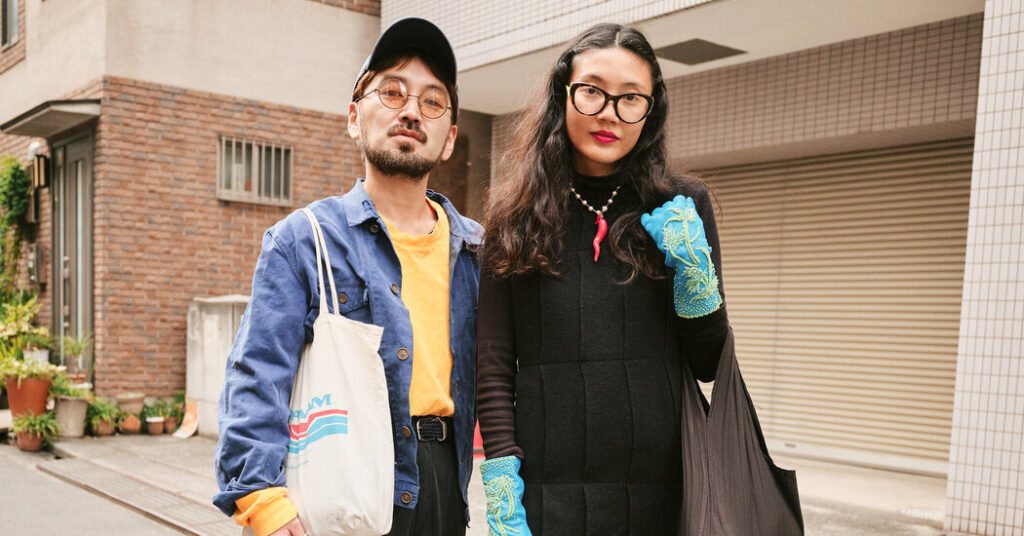 Beaded Gloves and Vintage Work Wear