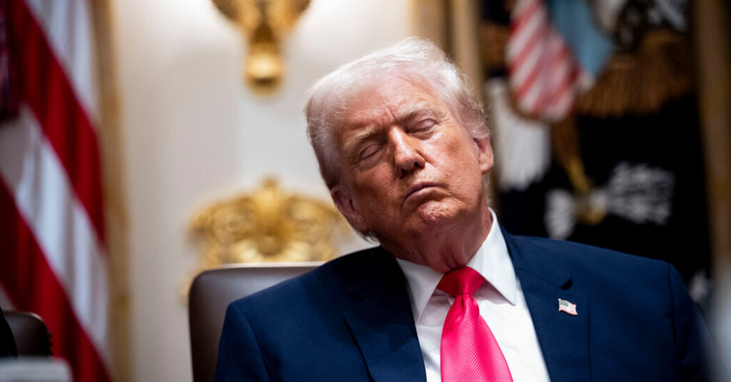 Trump Appears to Fight Sleep During Cabinet Meeting