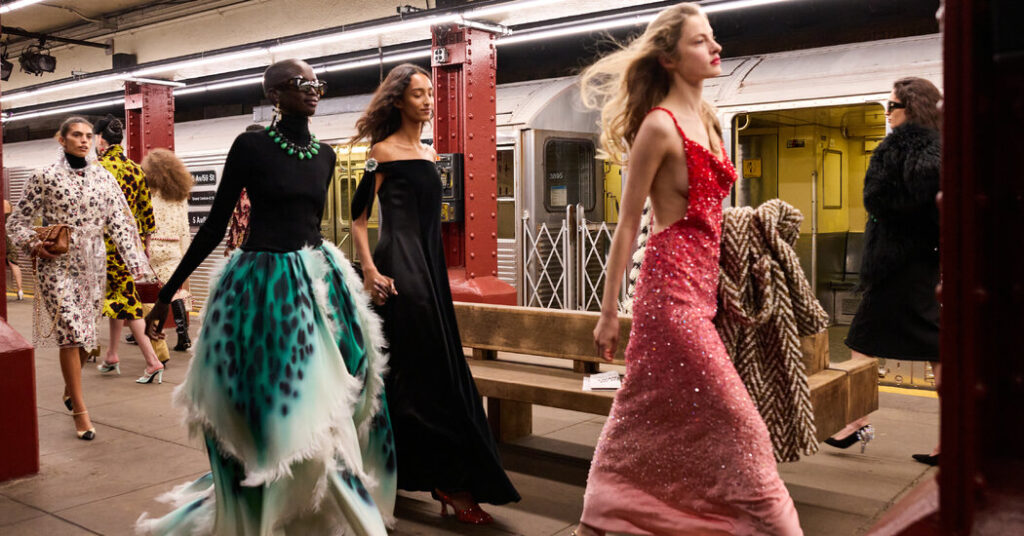 Chanel Holds a Starry Fashion Show in the New York City Subway