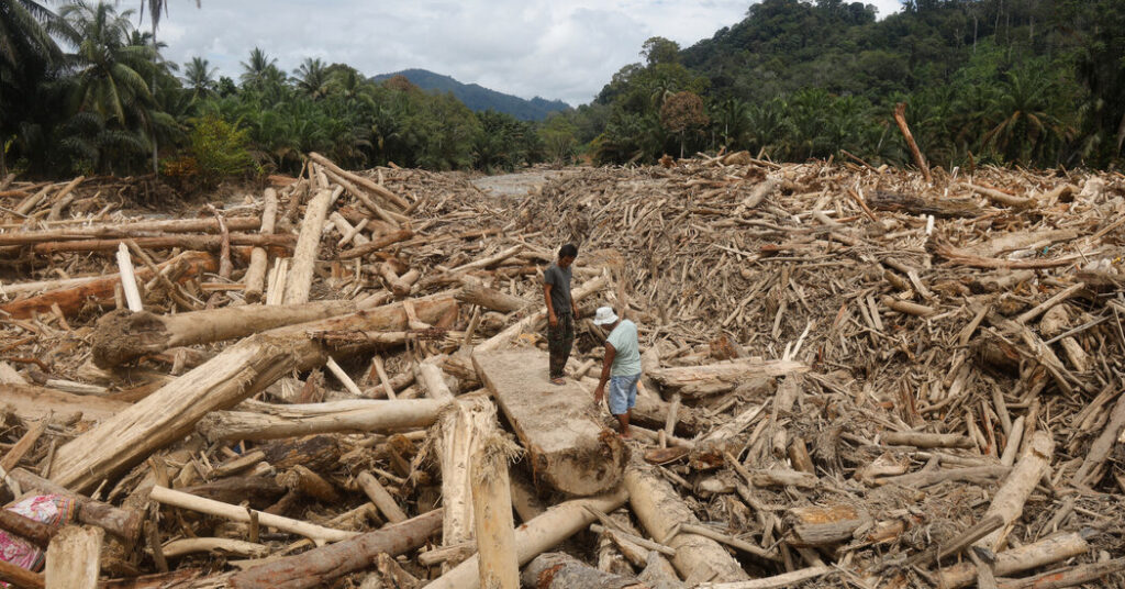 Where Floodwaters Turned Piles of Timber Into Floating Battering Rams