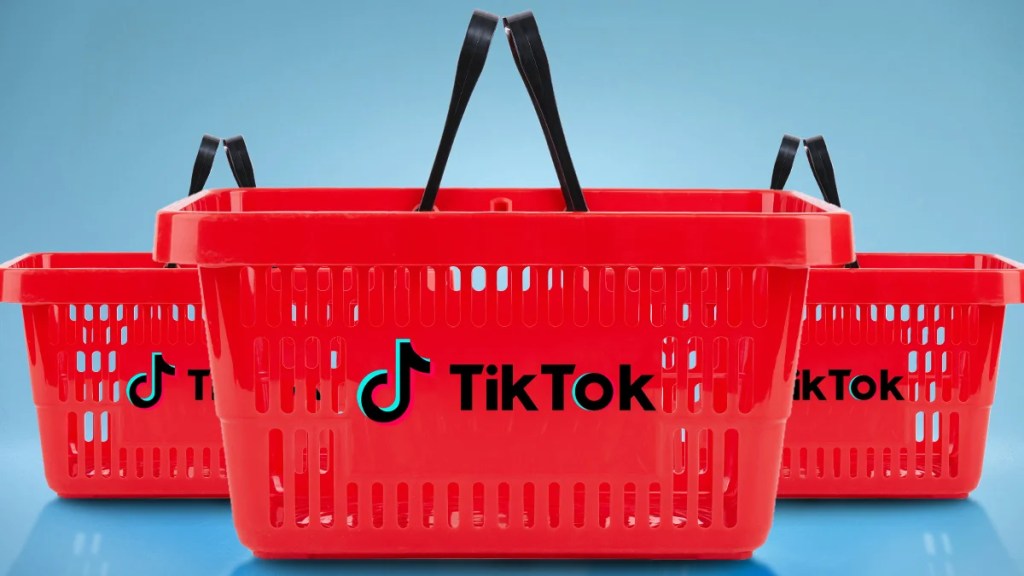 TikTok shopping cart art by Christopher Smith / TheWrap