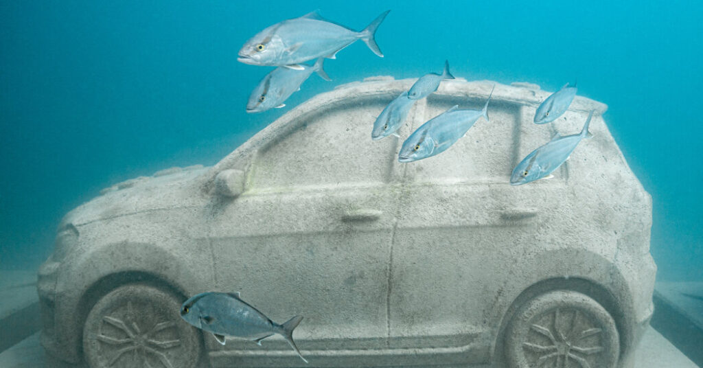 Miami Beach’s New Traffic Jam Frolics With the Fishes