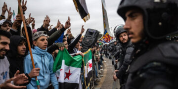 With Fireworks and Parades, Syrians Celebrate Anniversary of al-Assad’s Fall