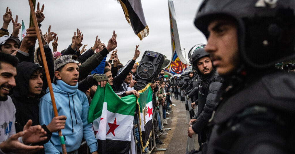 With Fireworks and Parades, Syrians Celebrate Anniversary of al-Assad’s Fall