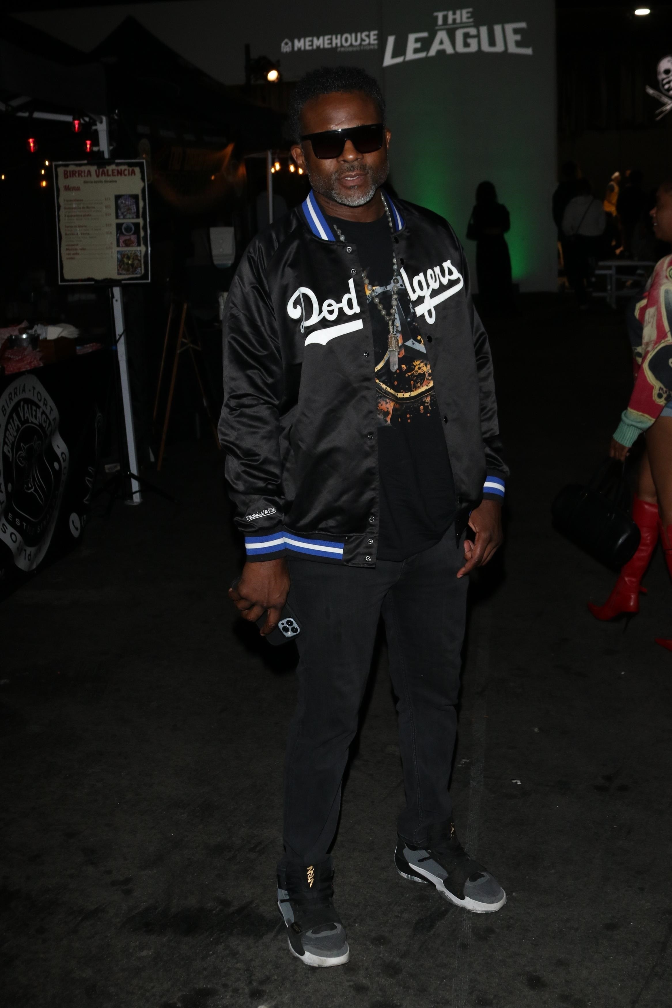 Darius McCrary outside The League in Los Angeles.