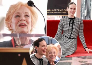 Holland Taylor, 82, honors ‘shining star’ partner Sarah Paulson, 50, in emotional speech at Hollywood Walk of Fame ceremony