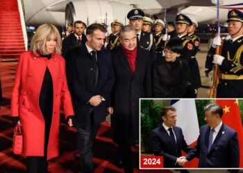 Macron arrives in China for talks with Xi on trade ties and Russia’s war in Ukraine