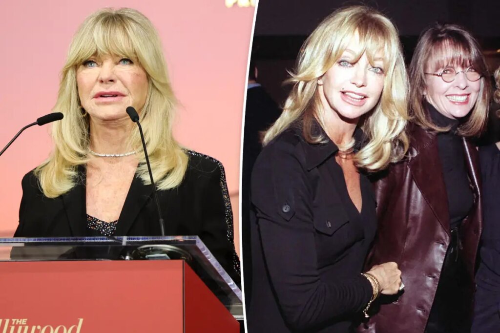 Goldie Hawn breaks down in tears during emotional tribute to Diane Keaton: ‘She can’t be gone’