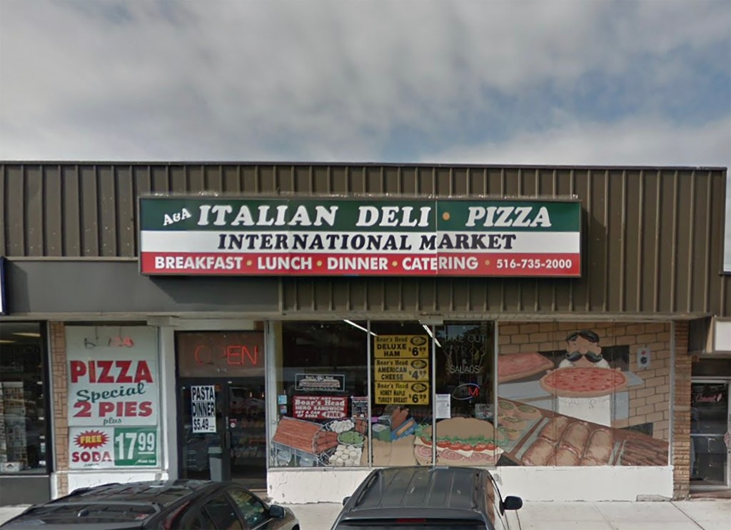 Exterior of A&A Italian Deli & Pizza International Market.