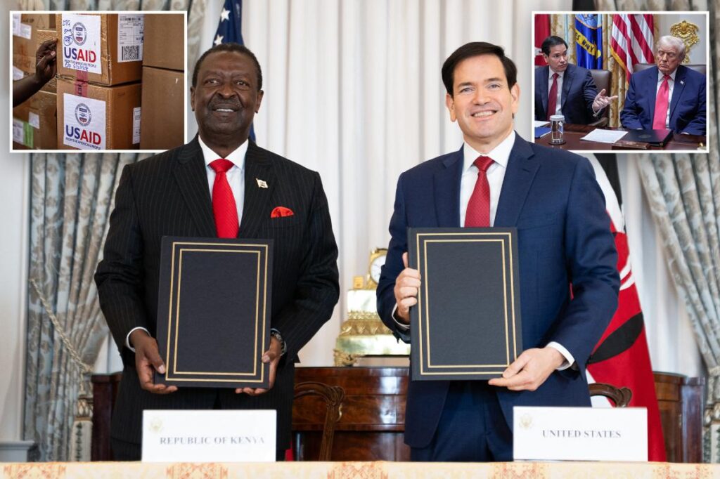 US and Kenya sign first of what are expected to be dozens of ‘America First’ global health deals