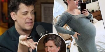 Pregnant Meghan McCain issues scathing statement after Tucker Carlson podcast guest calls her ‘fat’