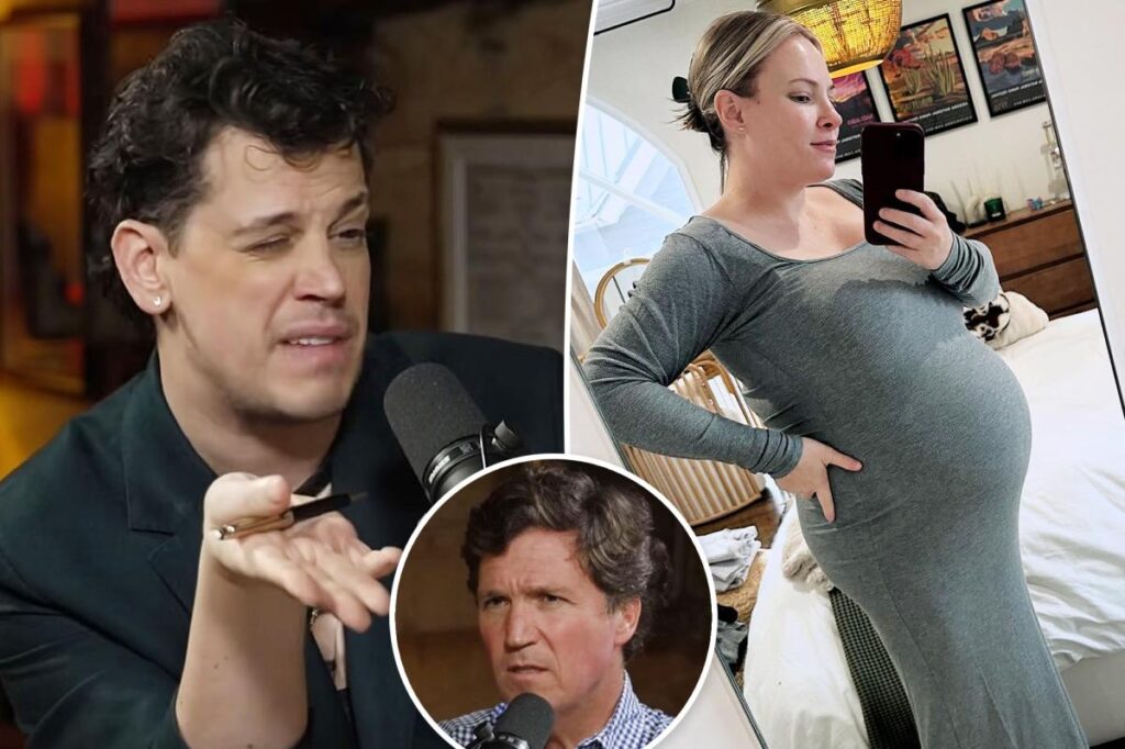 Pregnant Meghan McCain issues scathing statement after Tucker Carlson podcast guest calls her ‘fat’