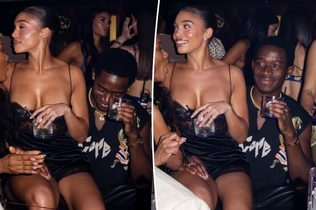 Lori Harvey sits on Damson Idris’ lap during PDA-packed Art Basel Miami outing: ‘They were super cute’