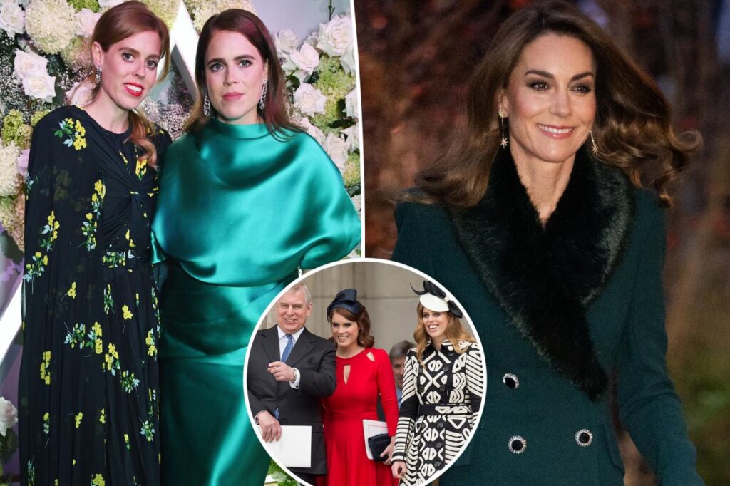 Princesses Beatrice and Eugenie decline invitation to Kate Middleton’s Christmas carol service
