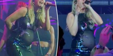 Pregnant Ellie Goulding performs at Nylon’s starry Art Basel bash in Miami