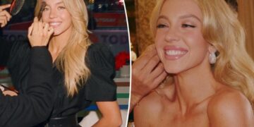 Sydney Sweeney ditches top during behind-the-scenes glam moment while promoting ‘The Housemaid’ in NYC