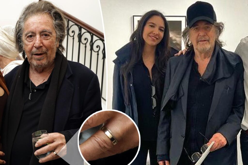 Al Pacino, 85, spotted wearing gold band on ring finger — but Hollywood legend hasn’t tied the knot