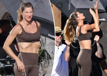 Gisele Bündchen is a fitness fantasy as she flaunts sculpted body for Miami video shoot