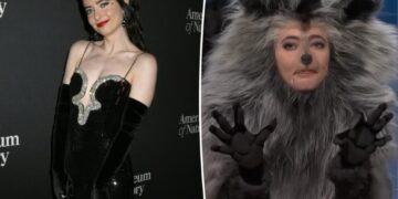 ‘SNL’ star Sarah Sherman dresses up as the viral drunk raccoon in chaotic ‘Weekend Update’
