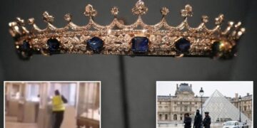 More glittering royal jewels displayed while Paris is still uneasy over Louvre robbery