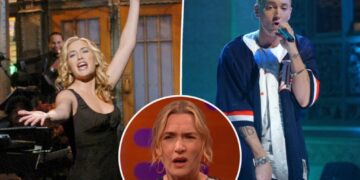 Eminem asked Kate Winslet for gross favor during 2004 ‘SNL’ appearance: ‘Never told that story before’