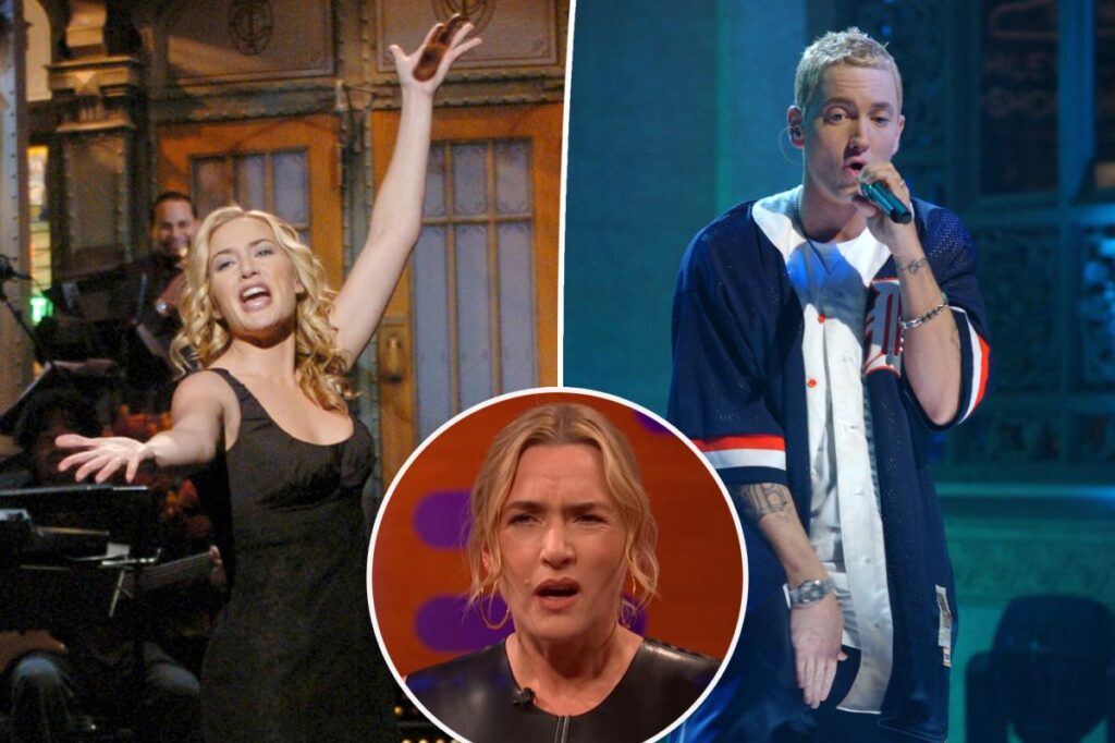 Eminem asked Kate Winslet for gross favor during 2004 ‘SNL’ appearance: ‘Never told that story before’
