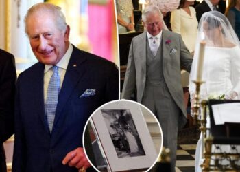 Rare Meghan Markle wedding photo still on display at King Charles’ London home