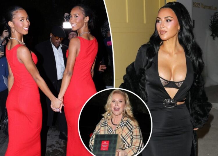 Sean ‘Diddy’ Combs’ twin daughters attend star-studded Christmas party with Kim Kardashian, Kathy Hilton and more