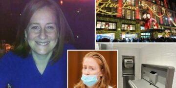 Woman stabbed in NYC Macy’s bathroom while changing baby was going off ‘mom’s instinct’ in fighting off homeless attacker